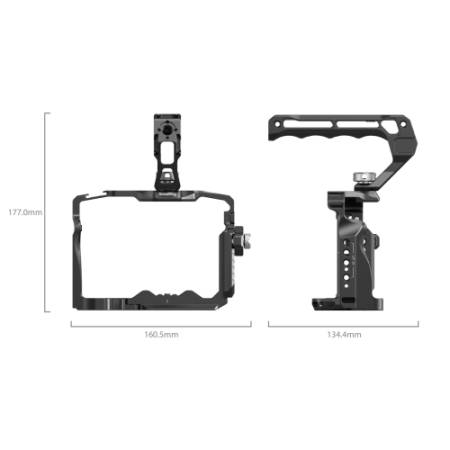 SmallRig 3668C - zestaw z klatką i rączką do Sony Alpha 7R V / 7 IV / 7S III / 7 V - wymiary
